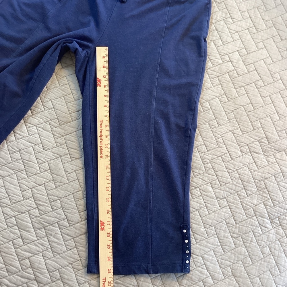 Onque Casuals Deep Blue Track Pants with Bling Sz PXL - Picture 4 of 9